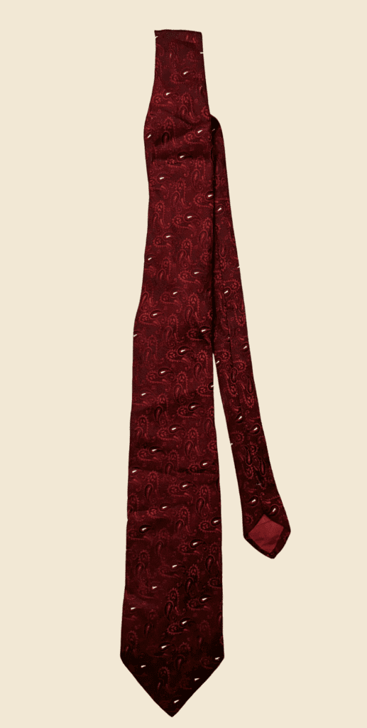 Rodini – Paisley Tono su Tono Bordeaux | Cravatta Vintage Italiana